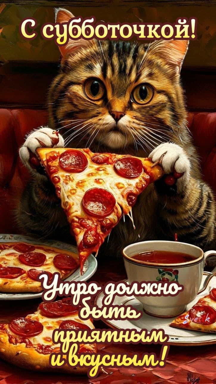 С субботочкой! Утро должно быть приятным и вкусным!