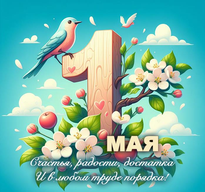 Поздравительные открытки с 1 мая
