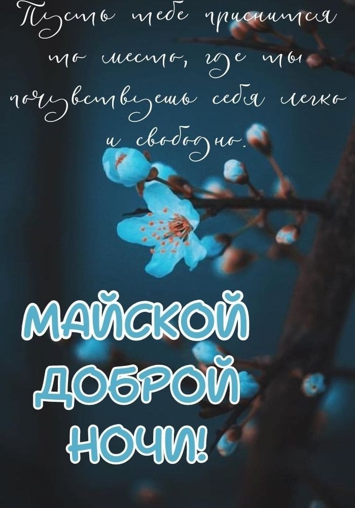 Красивые открытки доброй майской ночи