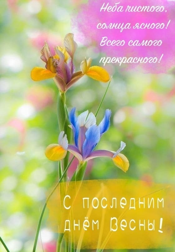 Всего самого прекрасного! С последним днём Весны!