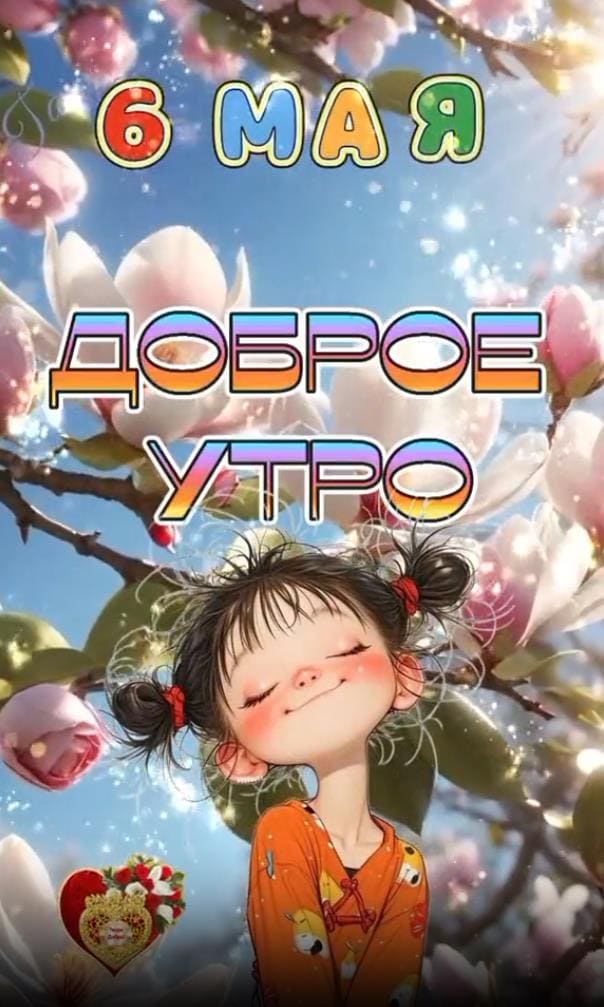 Картинка с добрым утром 6 Мая