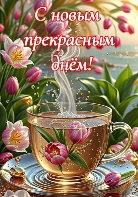 Поздравляю с новым прекрасным днём! - красивая картинка
