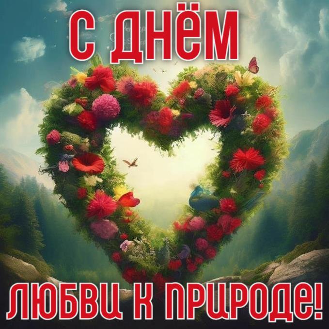 Открытка - поздравление с днём любви к природе