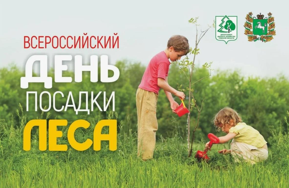 Открытка на Всероссийский день посадки леса