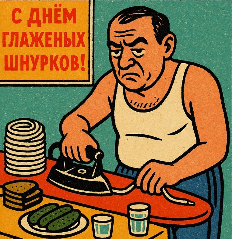 Прикольная картинка с надписью на день глаженых шнурков 11 мая
