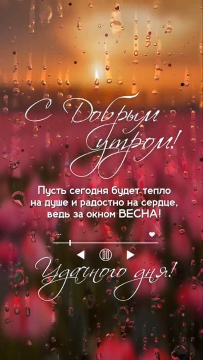 Красивая картинка с добрым утром в дождливую погоду