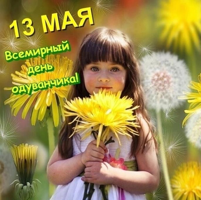 13 Мая - держи цветочек на Всемирный день одуванчиков!