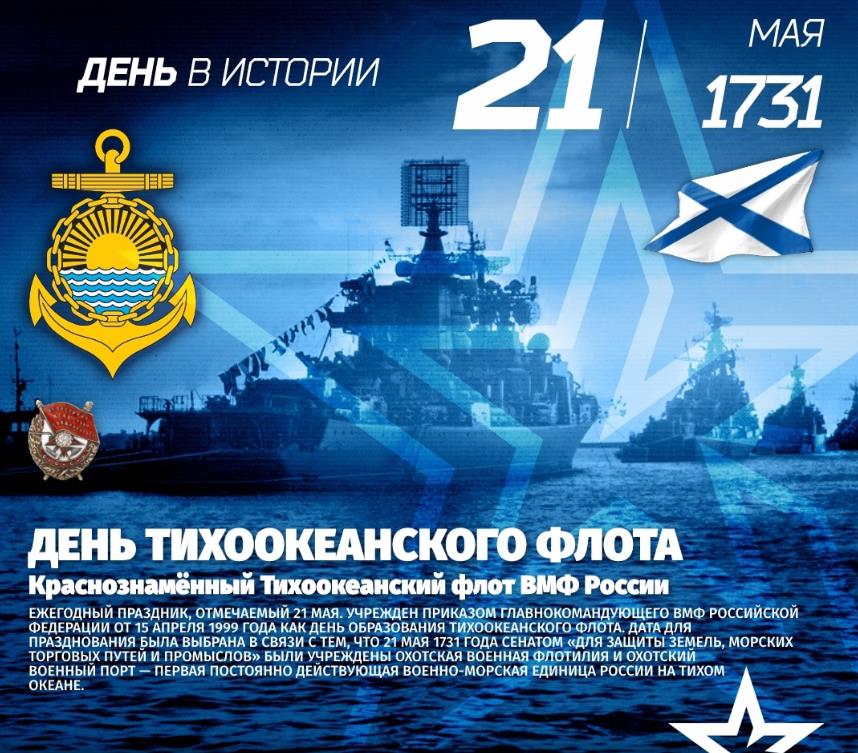 День в Истории : 21 Мая день Краснознамённого Тихоокеанского флота!