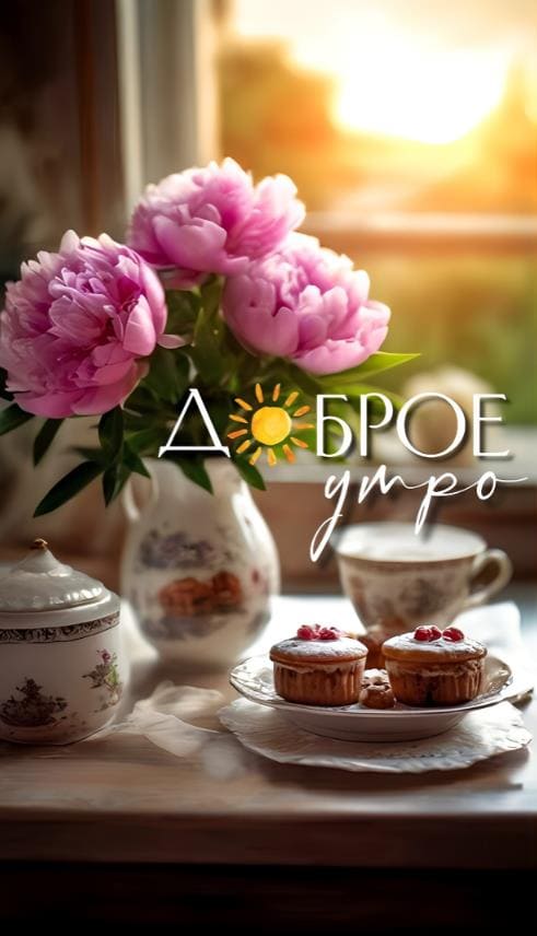 Нежная открытка доброе утро