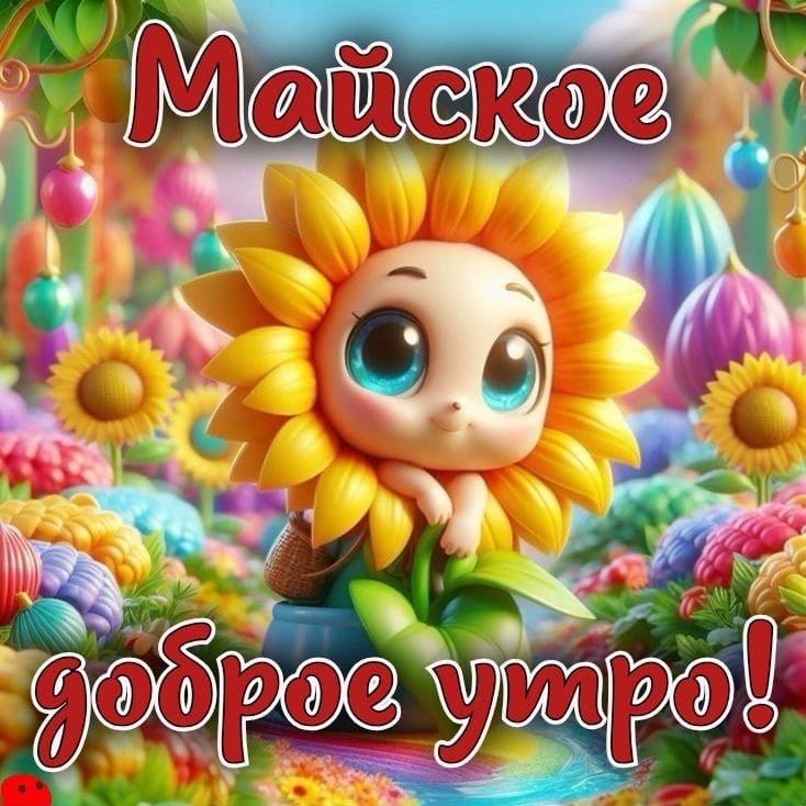 Яркое майское утро! - картинка для детей