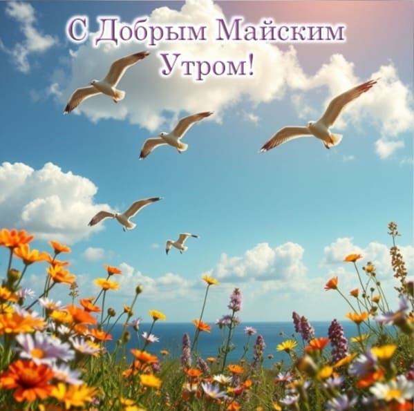 Желаю доброго майского утра и голубого неба!