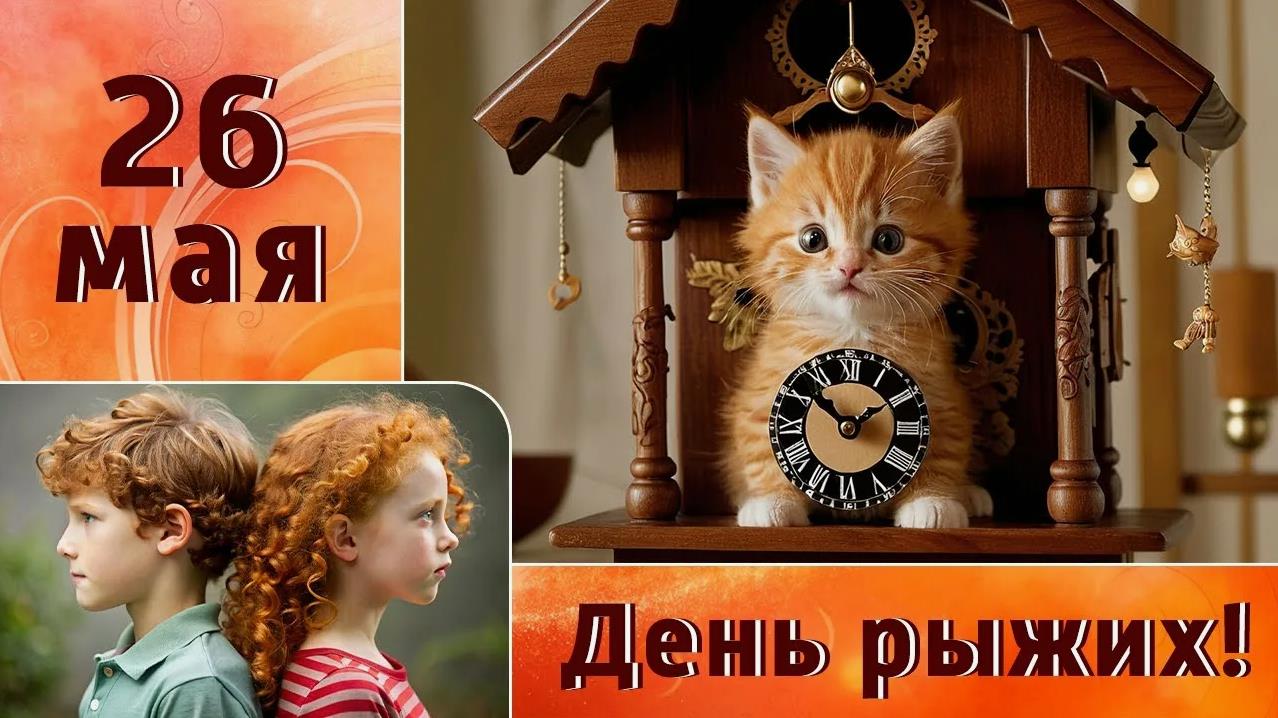 Прикольная открытка 26 мая - день рыжих