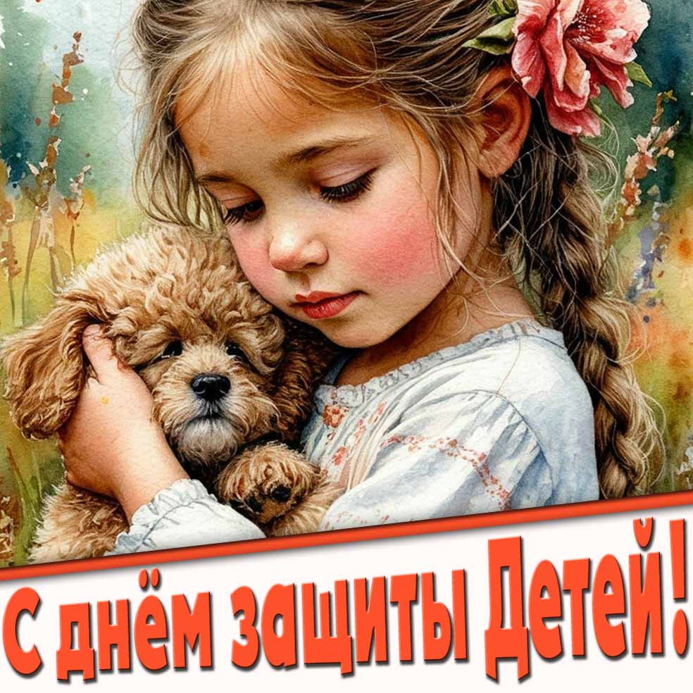 Добрая открытка с днём защиты детей