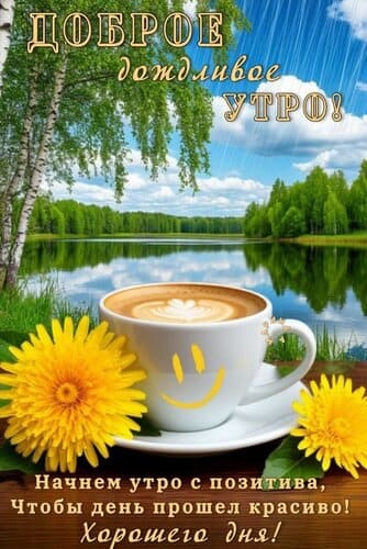 Начнём с позитива это доброе дождливое утро!