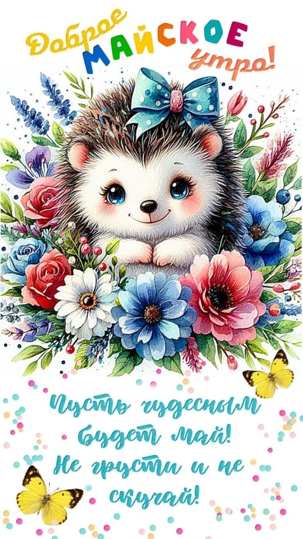 Доброго Майского утра! Пусть чудесным будет Май! Не грусти и не скучай!