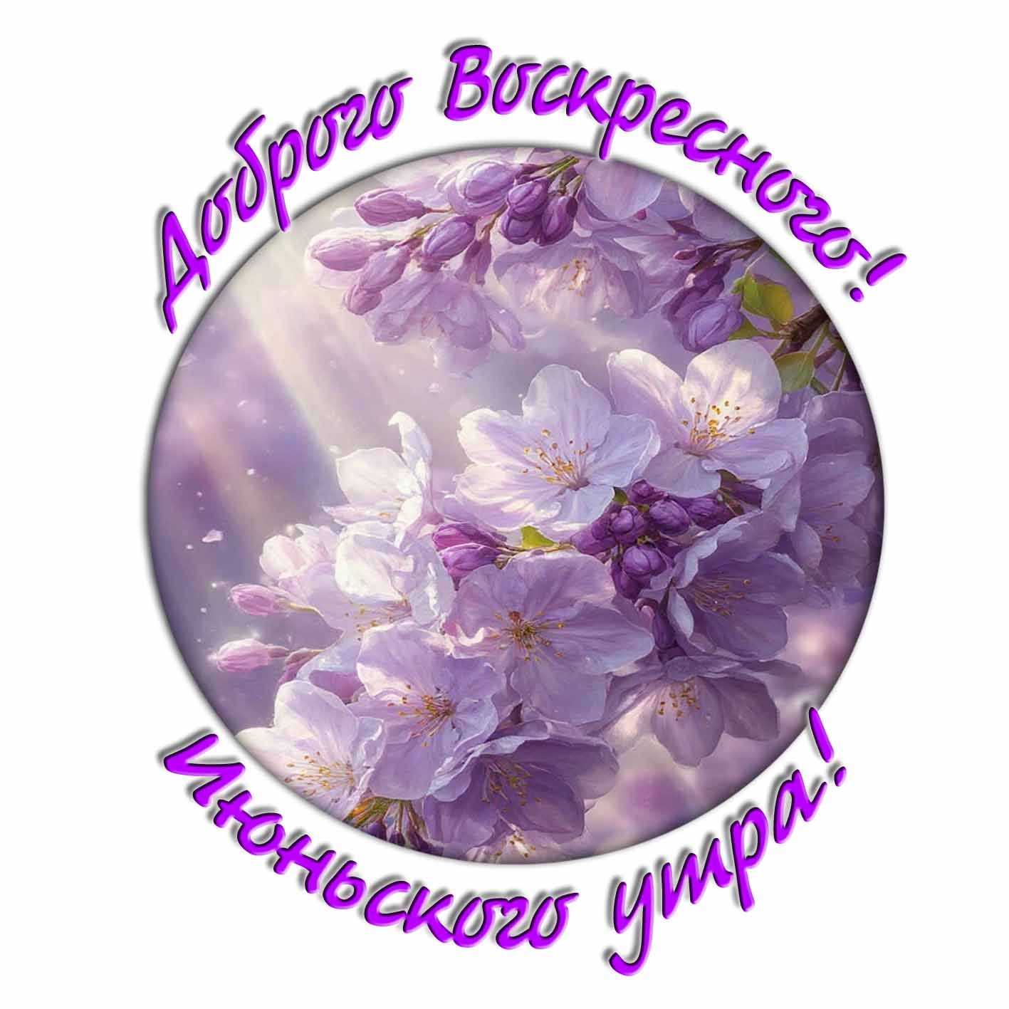 Картинка доброго воскресного Июньского утра