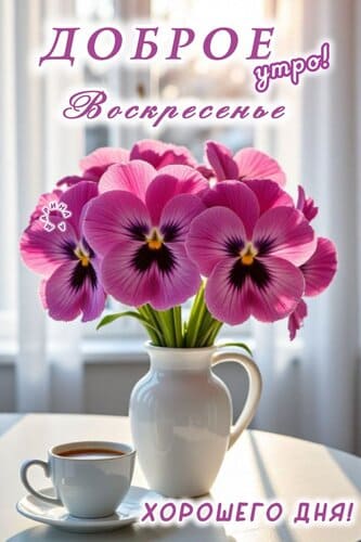 Доброго утра Воскресенья! Хорошего дня!