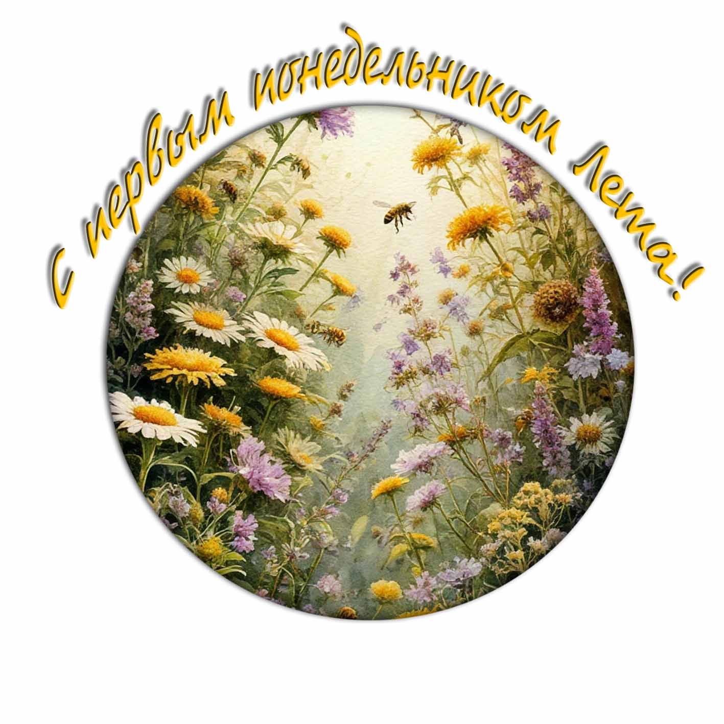 С первым понедельником Лета! - картинка стикер