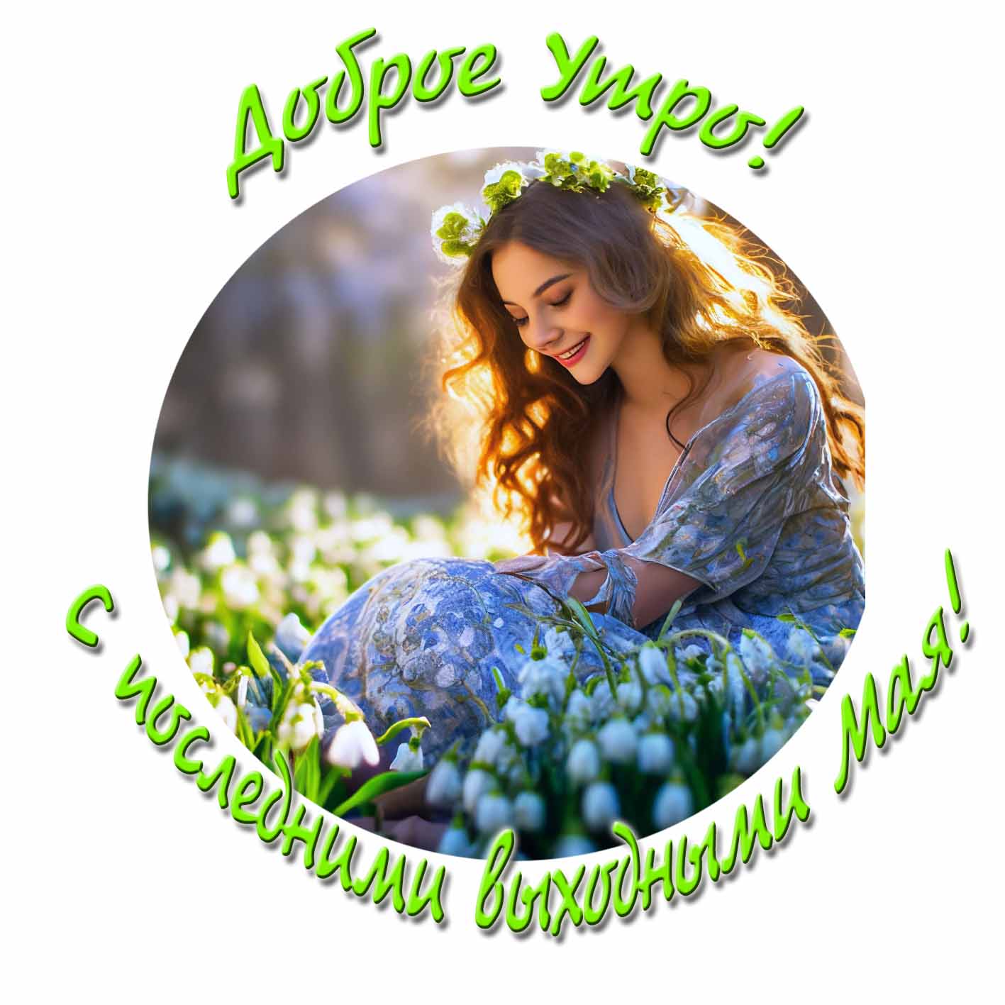 Добро утро! С последними выходными Мая! - открытка