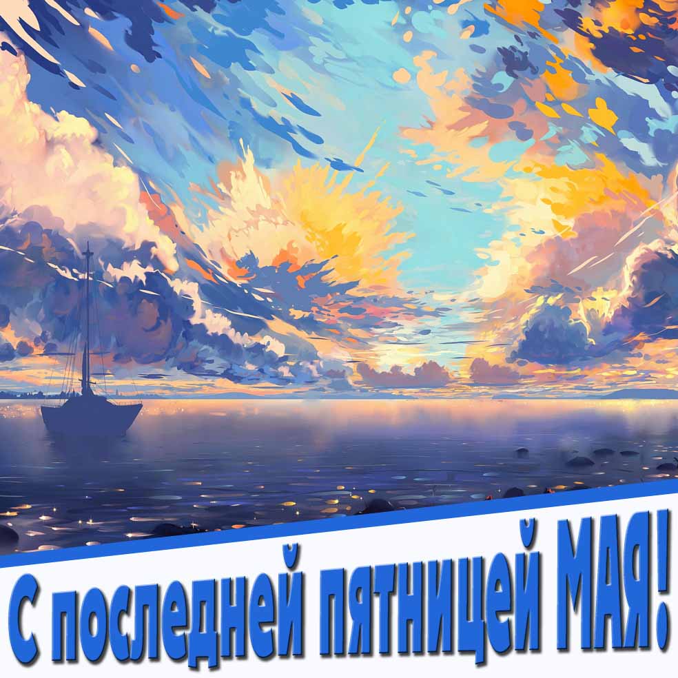 Поздравление с последней пятницей Мая - картинка