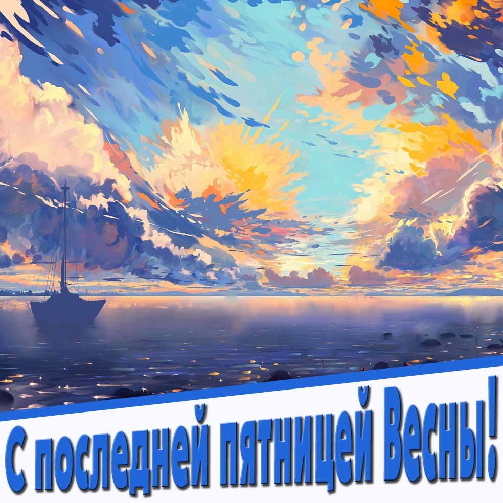 Открытка с последней пятницей Весны!