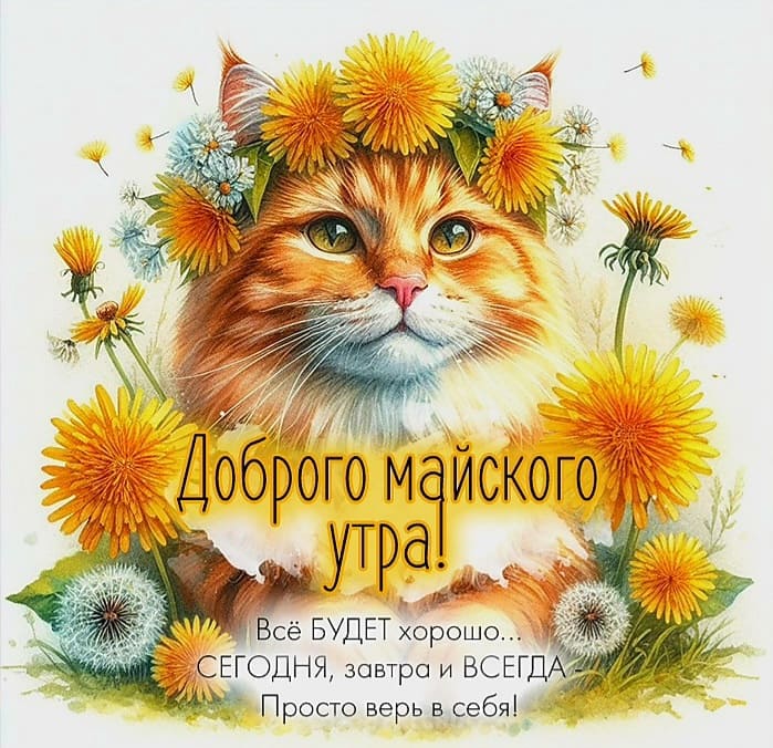 Доброго Майского утра! Всё будет хорошо!