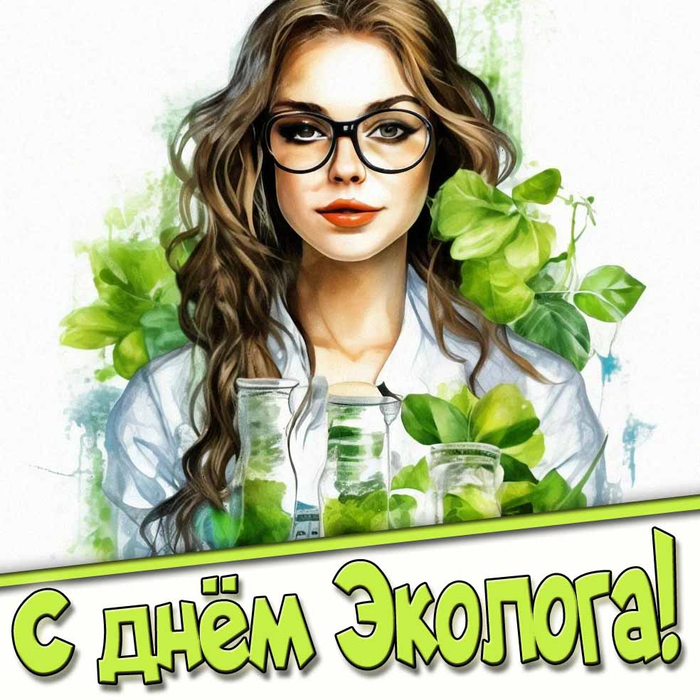 С днём Эколога! - картинка для женщин