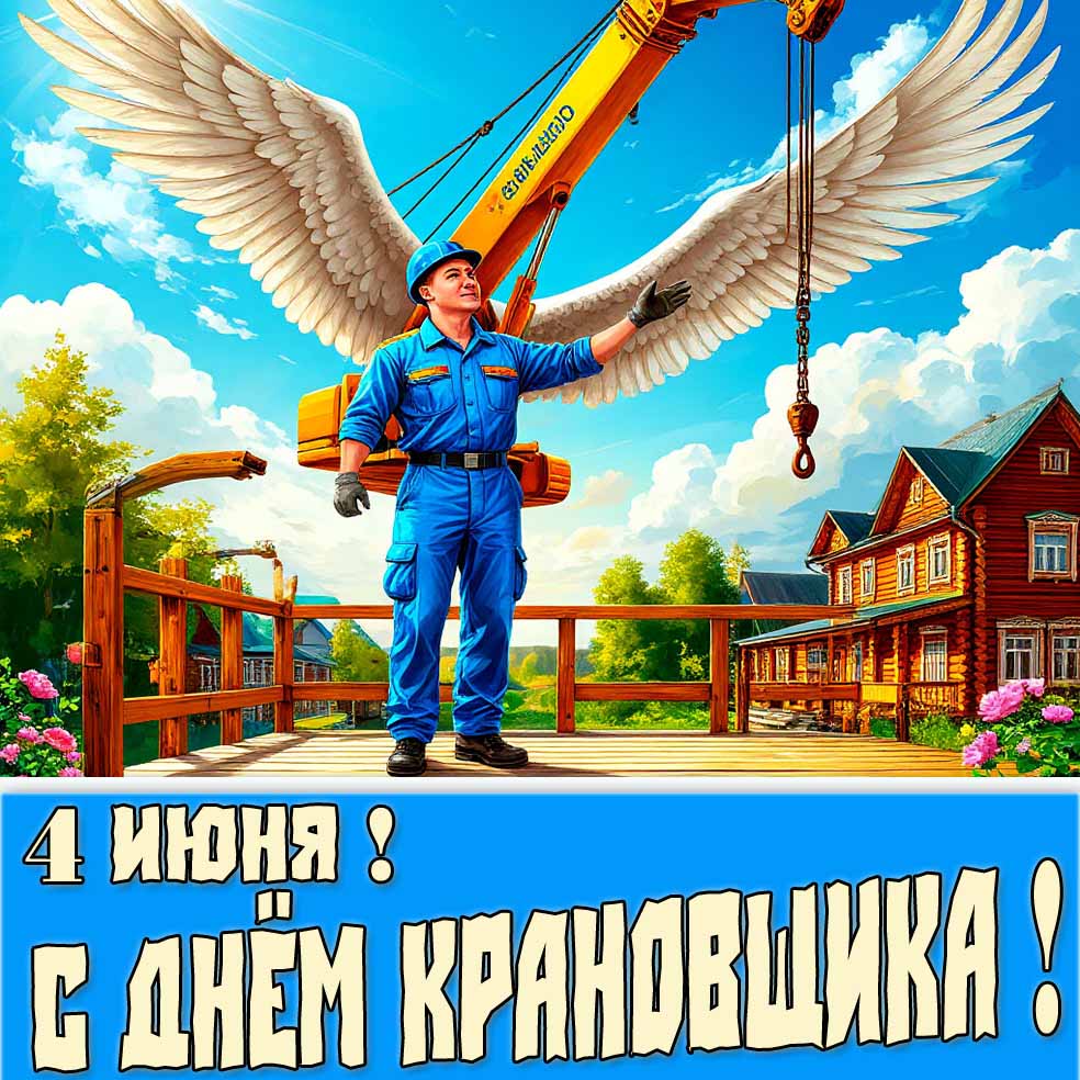 Картинка "4 Июня! С днём крановщика!"