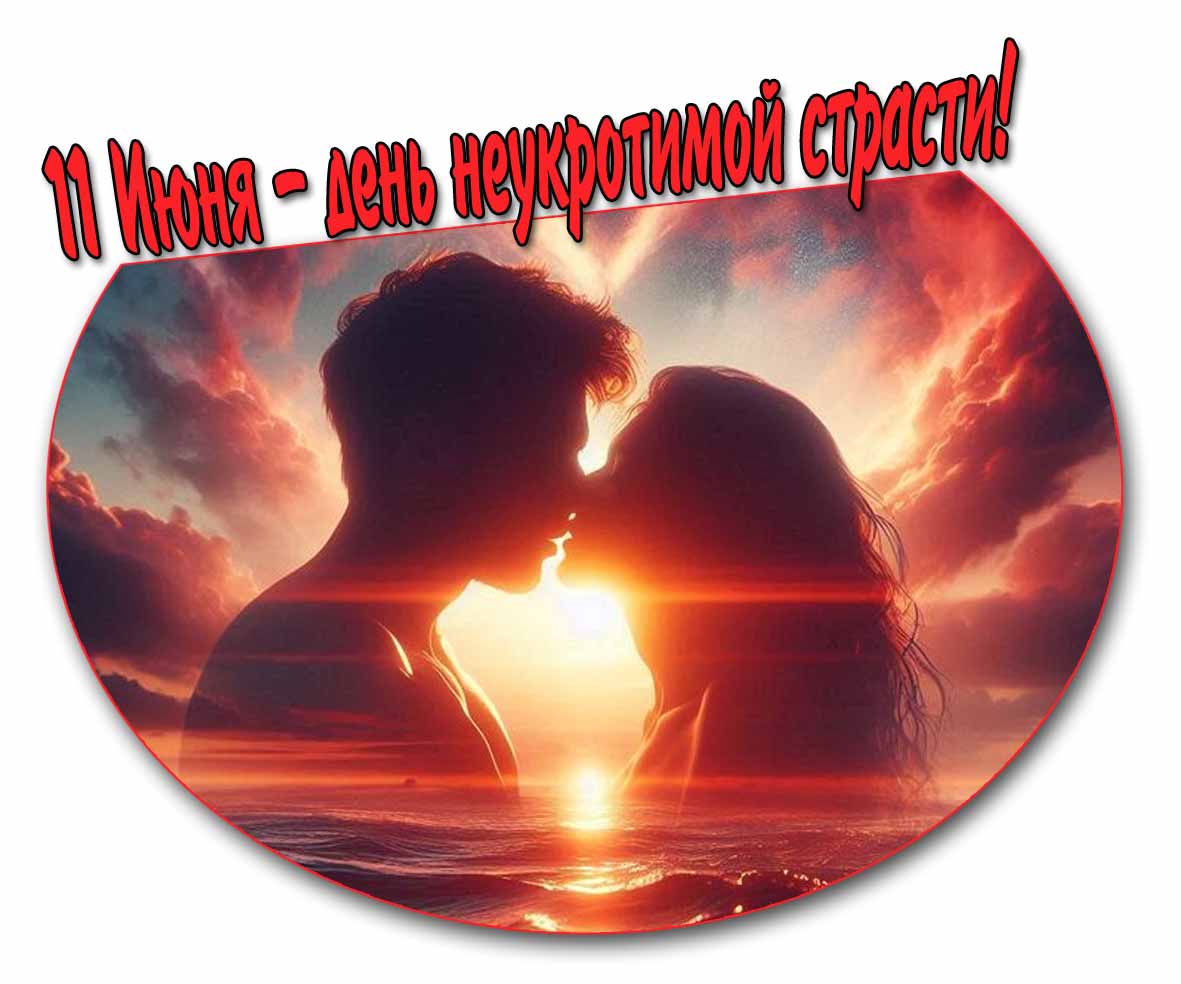 Романтичная картинка ко дню неукротимой страсти 11 Июня
