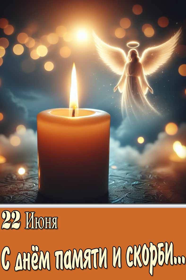 Картинка свеча памяти и скорби 22 Июня