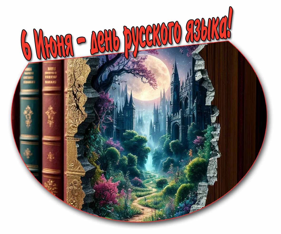 Необычная картинка "6 Июня - день русского языка!"