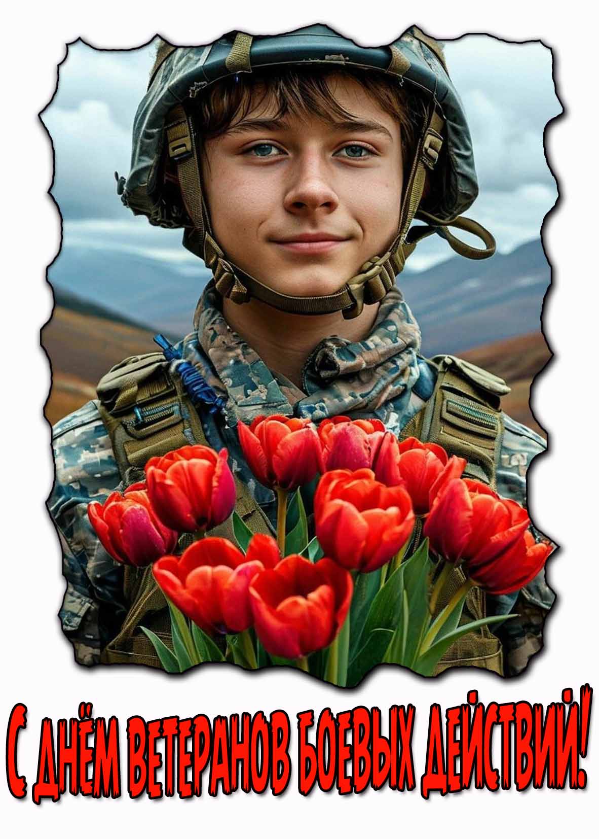 Красивая картинка с днём ветеранов боевых действий!