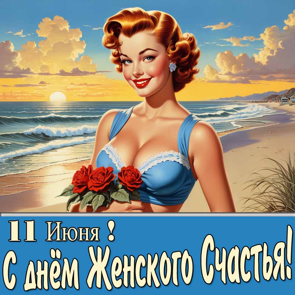 Новая картинка на праздник 11 Июня : День женского счастья!