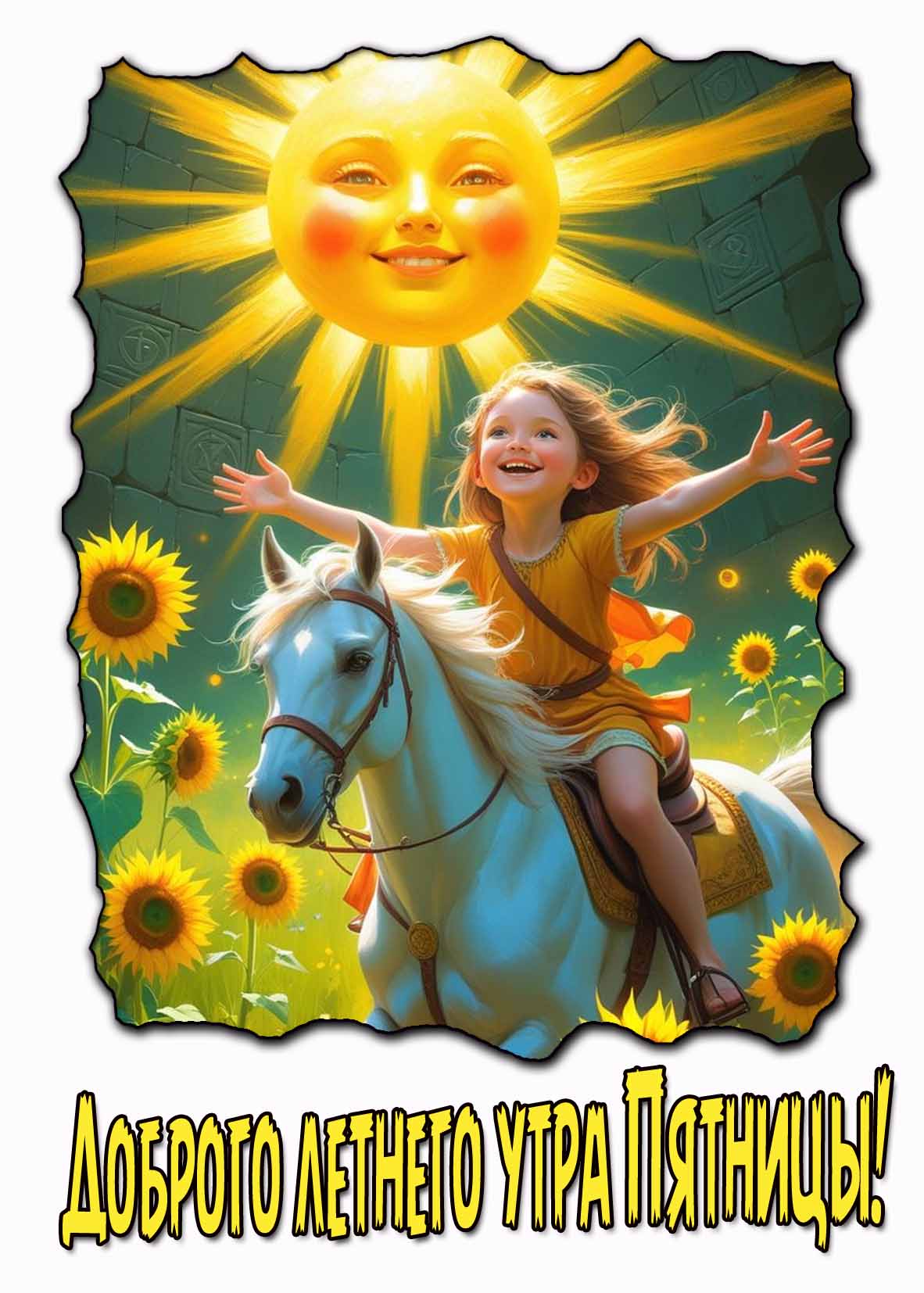 Доброго летнего утра Пятницы! - позитивная картинка