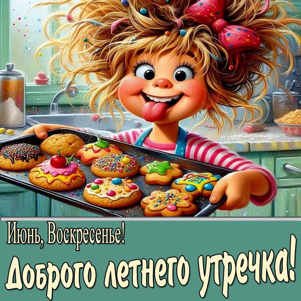 Картинка "Июнь, Воскресенье! Доброго летнего утречка!"