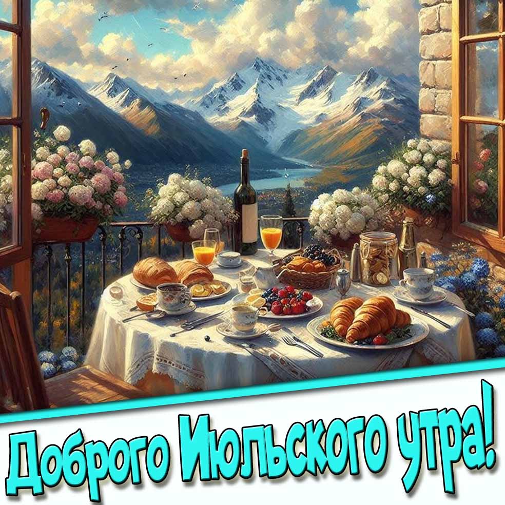 Картинка доброго Июльского утра