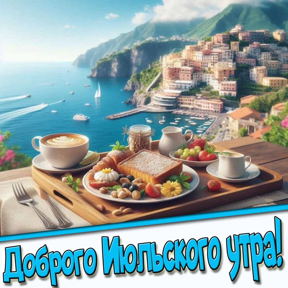 Доброго Июльского утра! - картинка с завтраком
