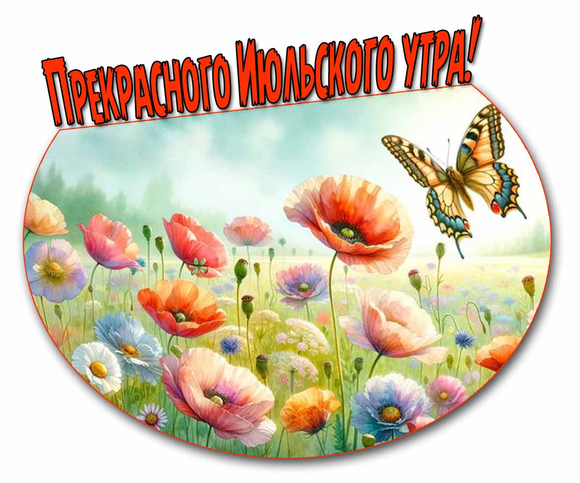 Прекрасного Июльского утра! - картинка с цветами
