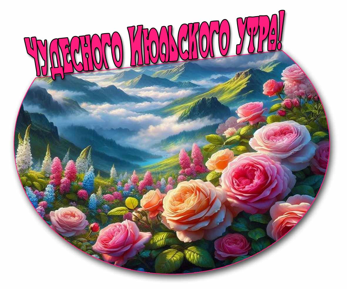 Чудесного Июльского утра! - картинка с розами