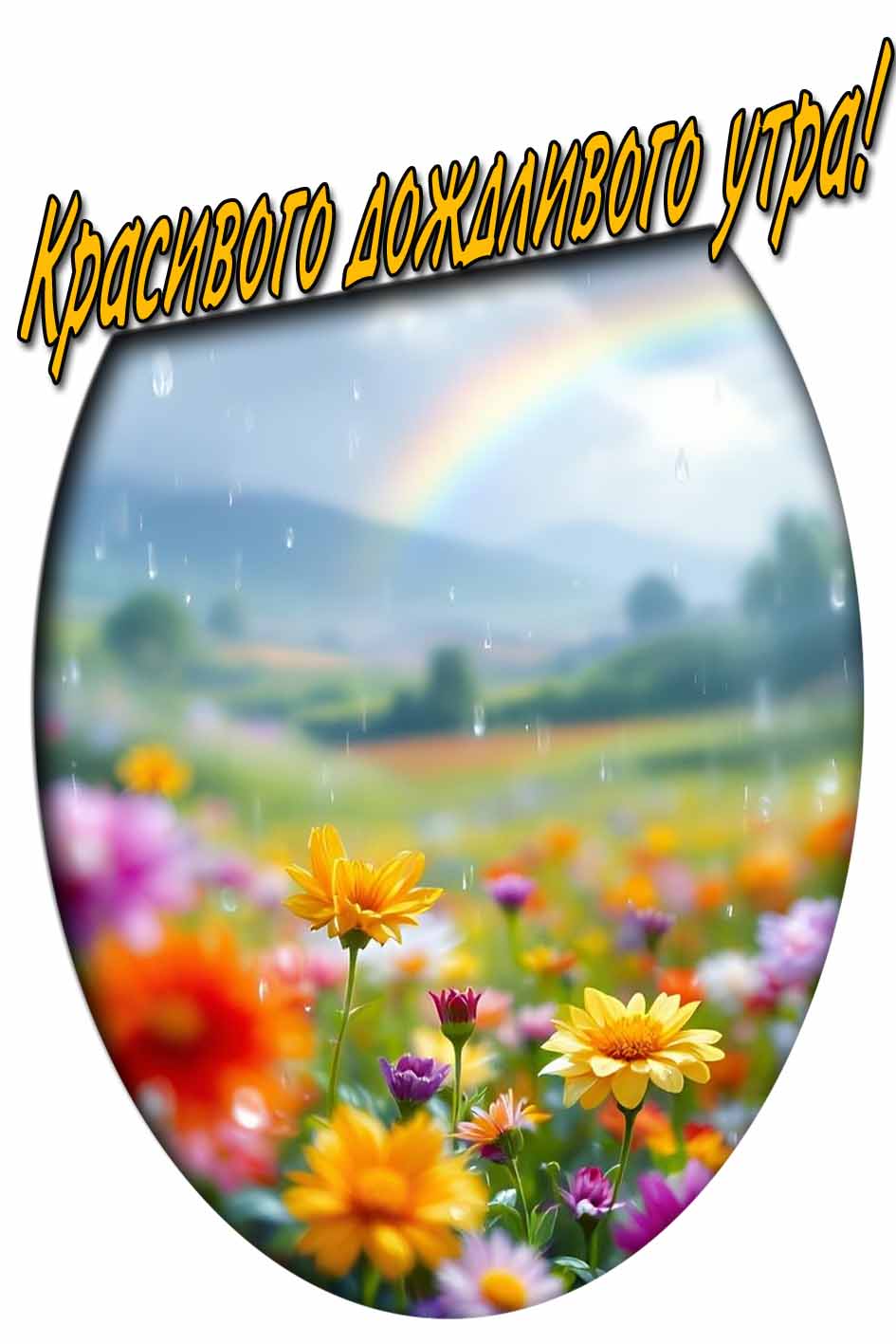 Красивого дождливого утра! - картинка с пожеланием