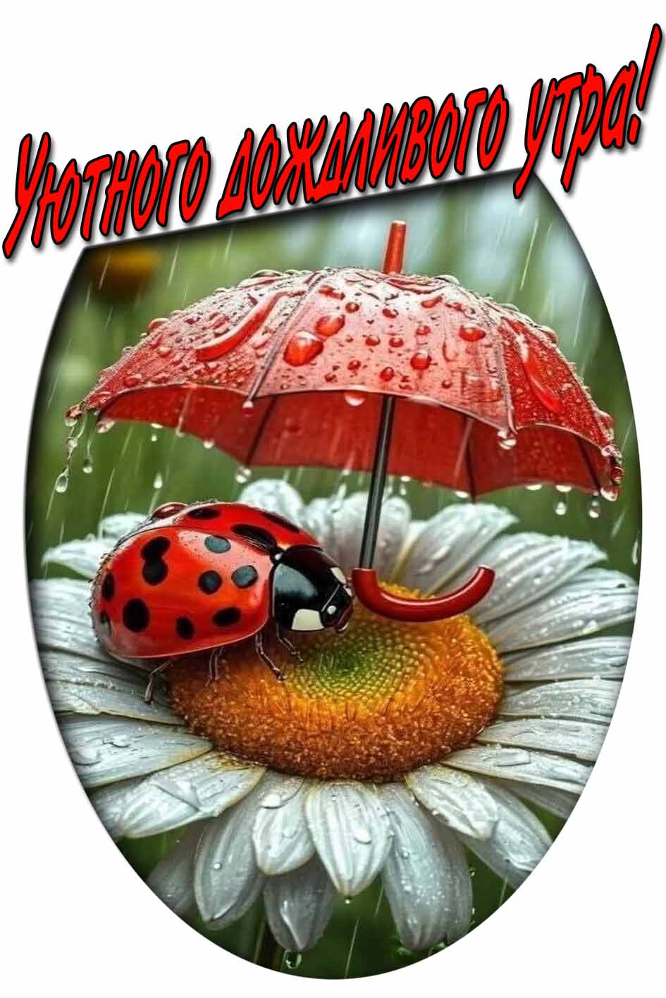 Уютного дождливого утра! - летняя картинка
