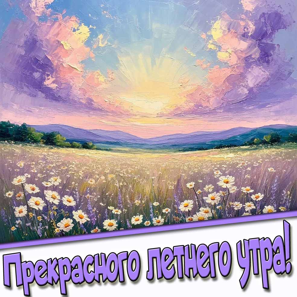 Красивая картинка прекрасного летнего утра