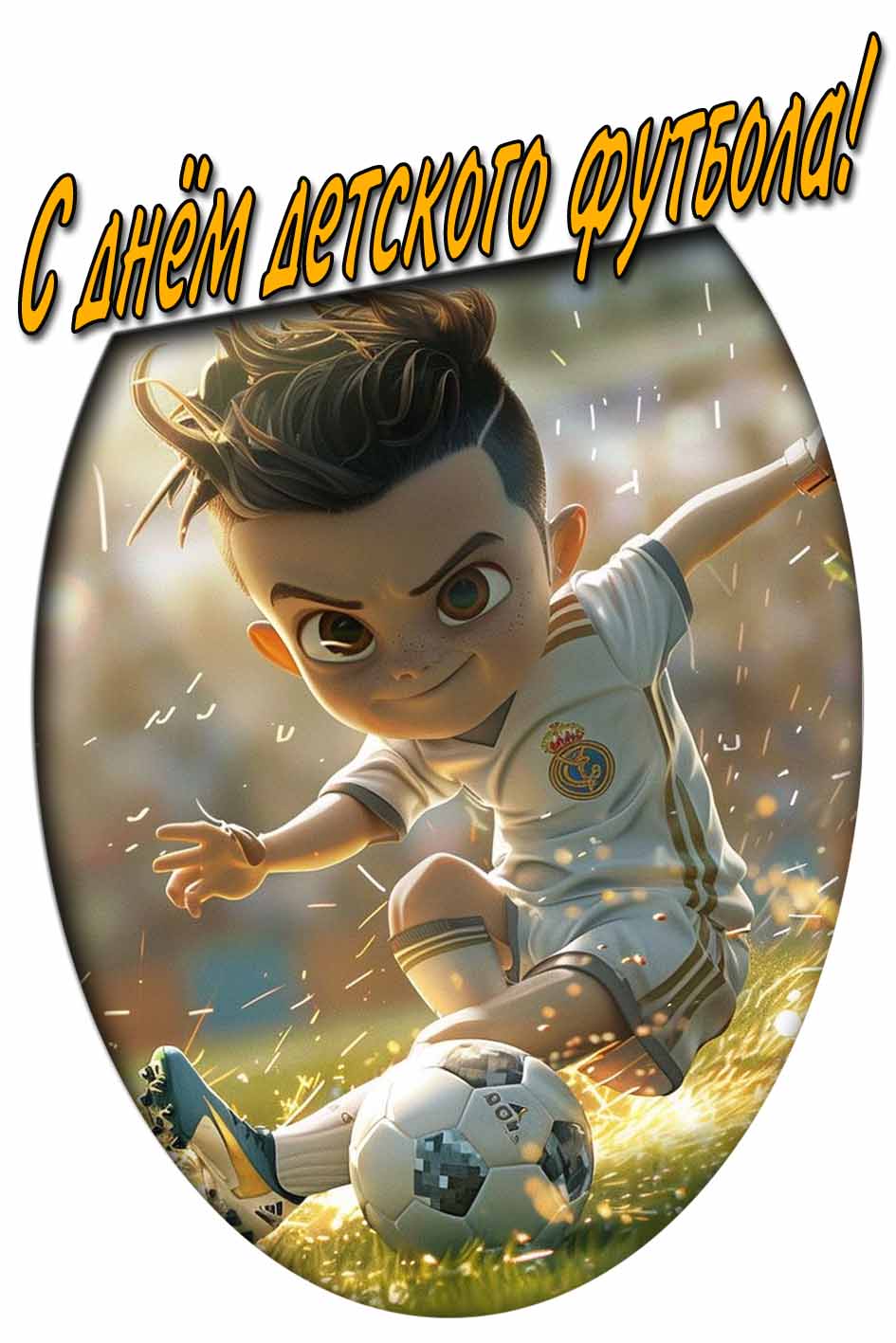 С днём детского футбола! - прикольная картинка