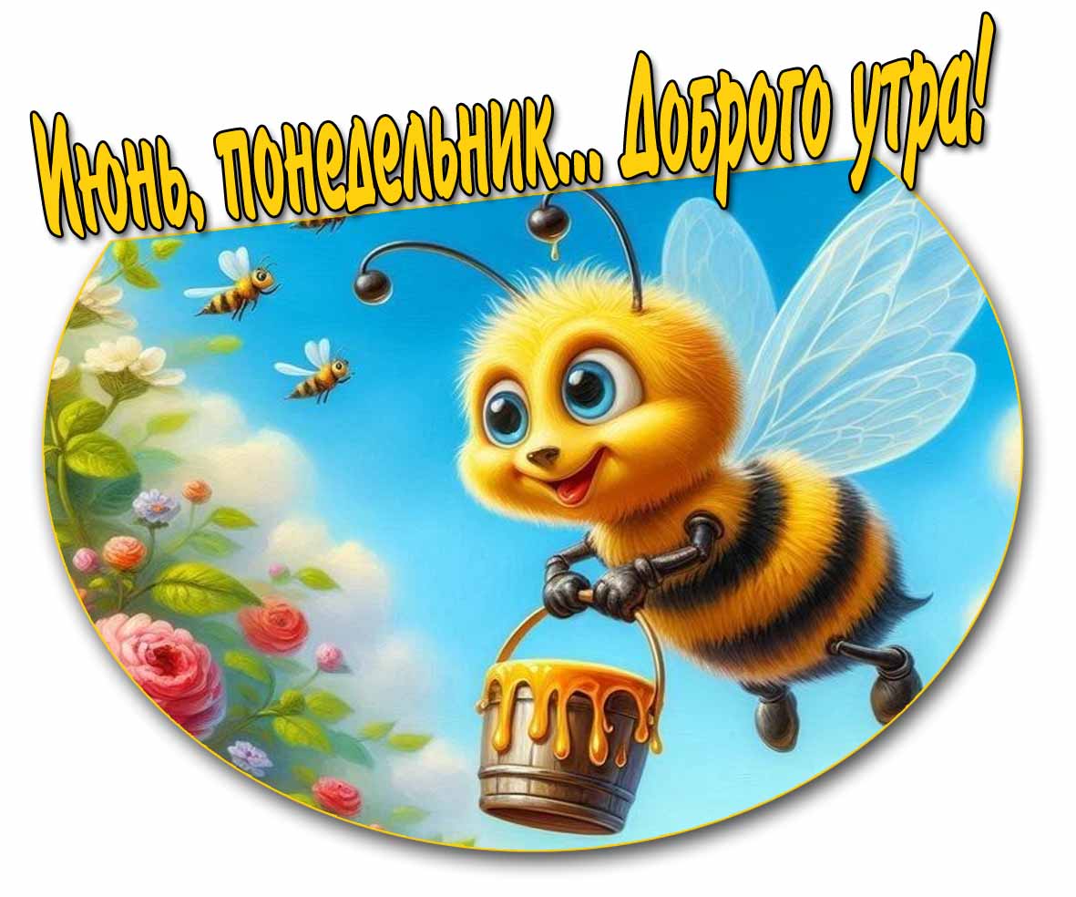 Картинка "Июнь, понедельник... Доброго утра!"