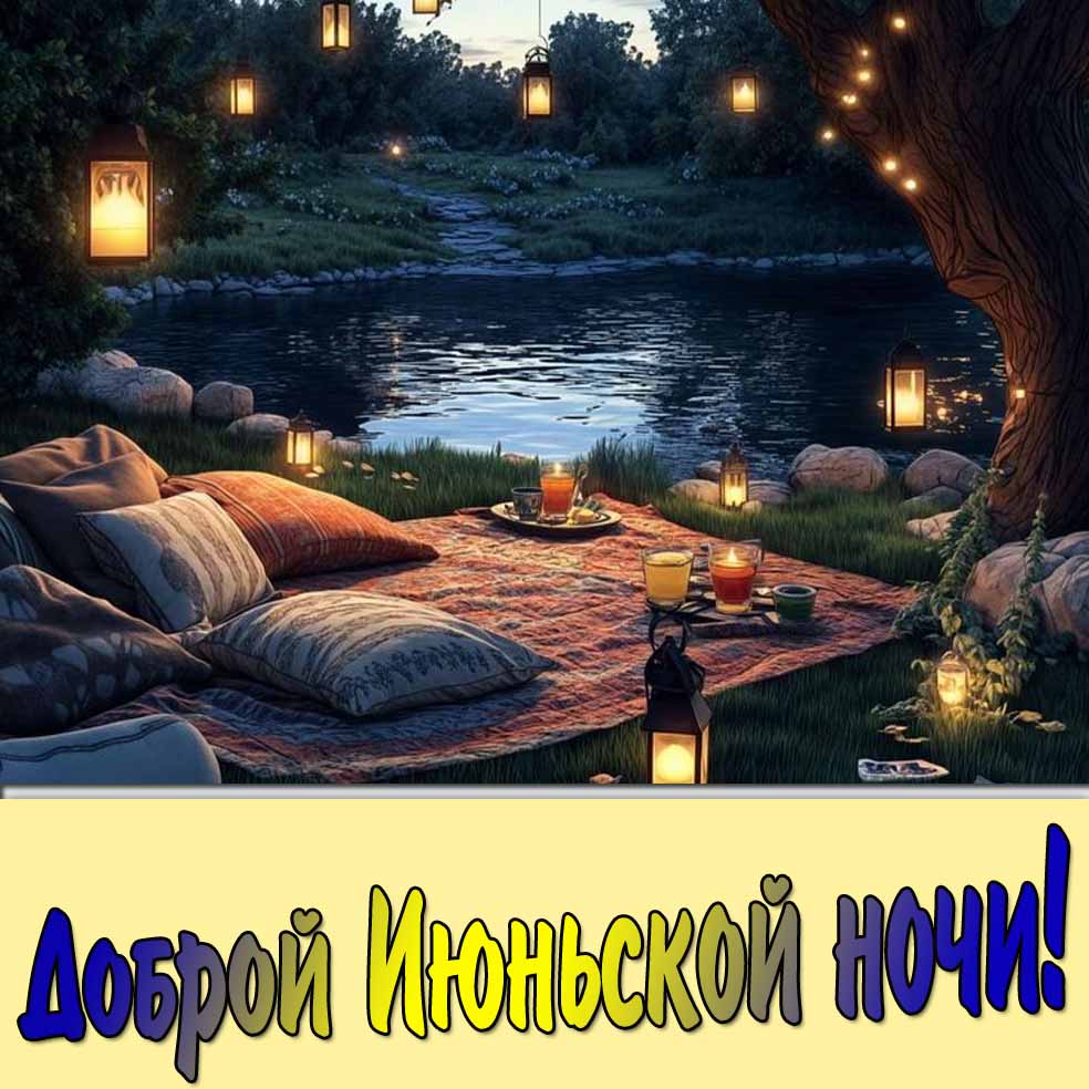 Картинка доброй Июньской ночи