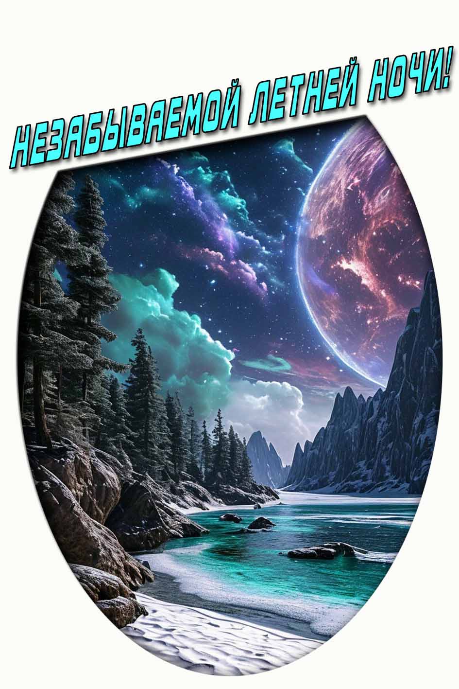 Незабываемой летней ночи! - вертикальная картинка