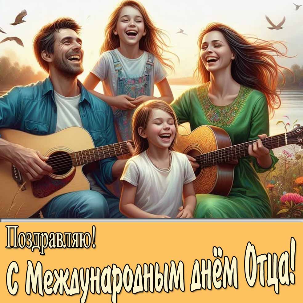 Красивая открытка "Поздравляю! С международным днём Семьи!"