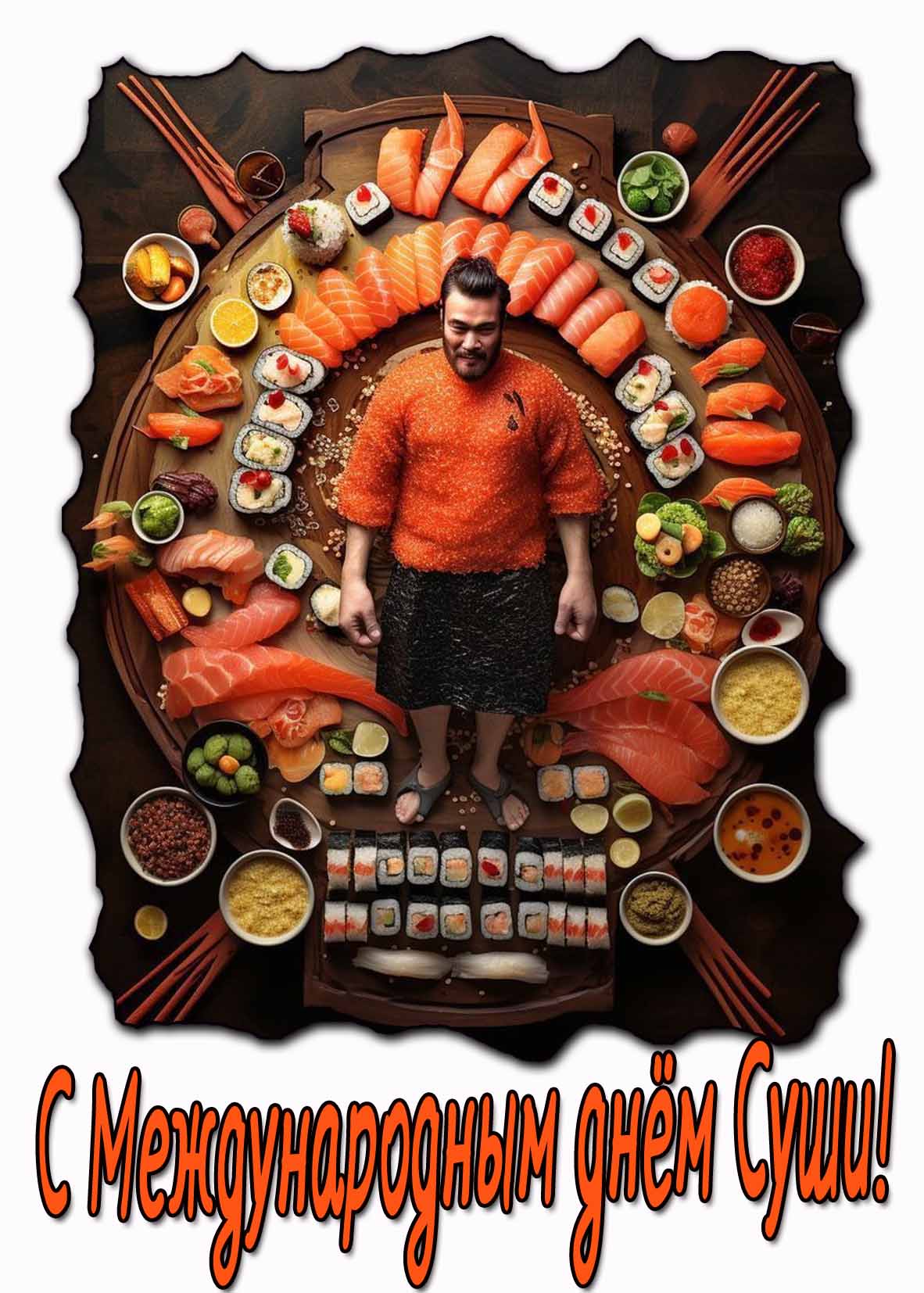 Креативная картинка к международному дню суши