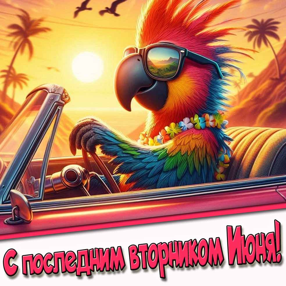 С последним вторником Июня! - прикольная открытка