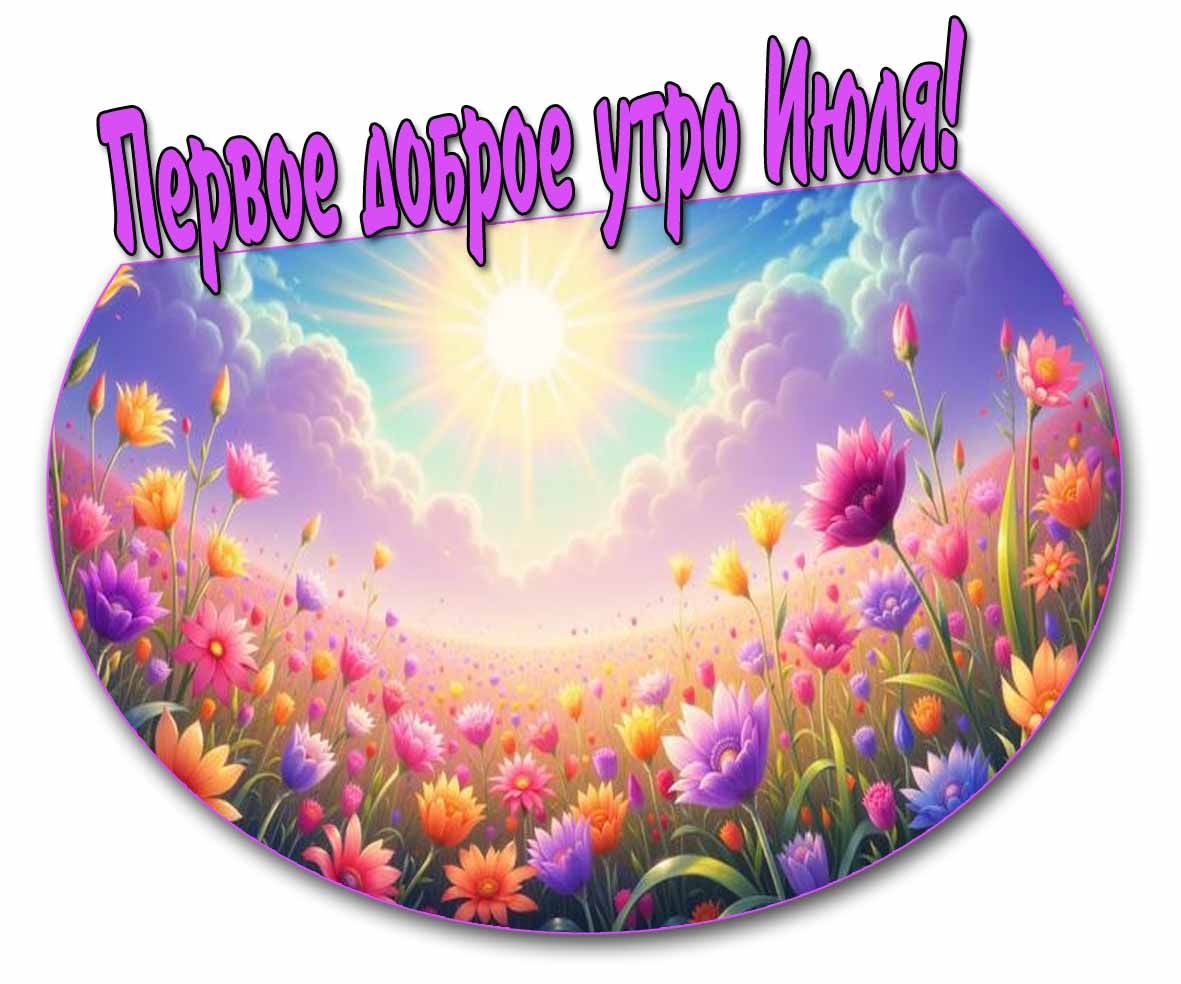 Картинка первое доброе утро Июля